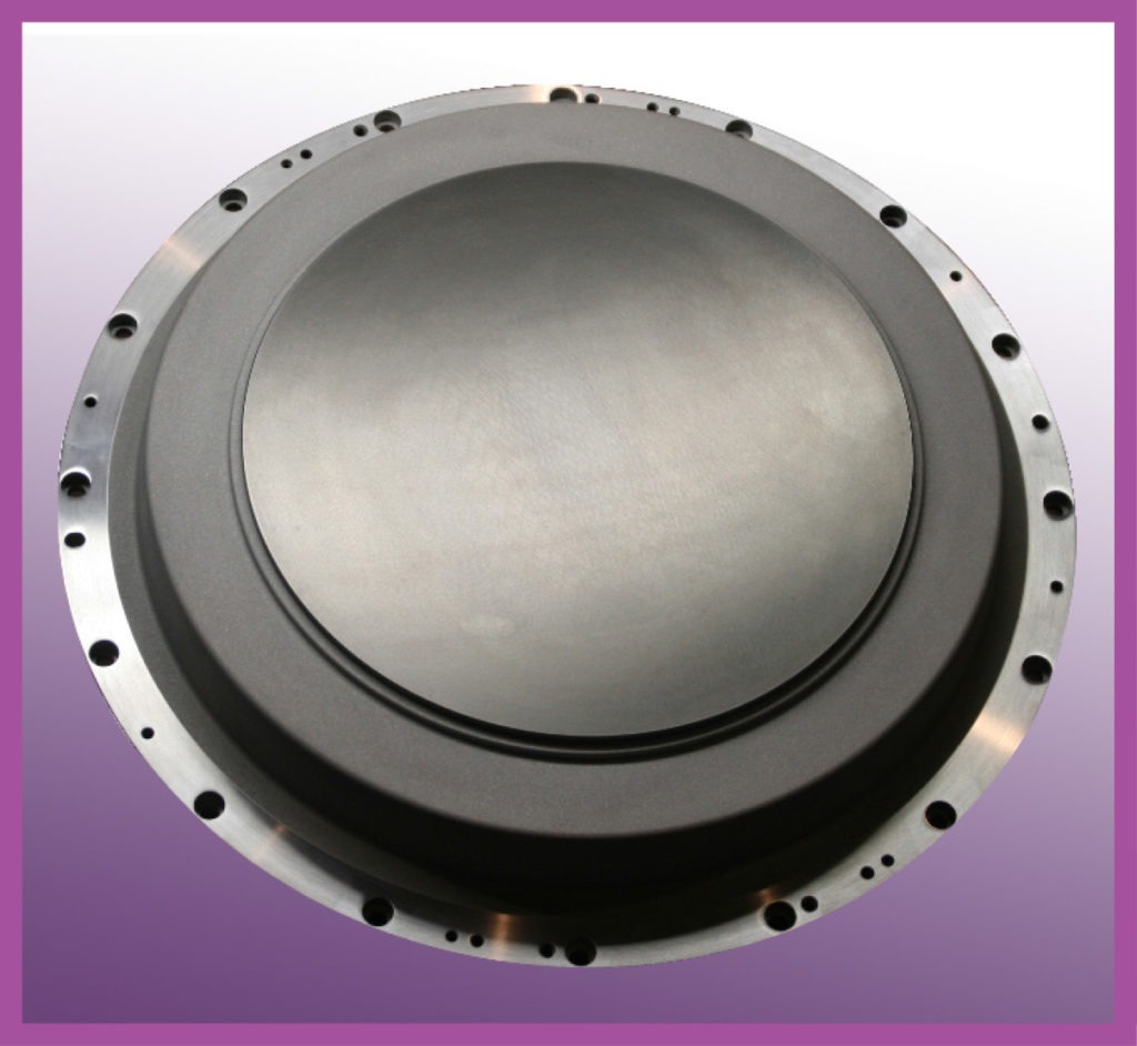 Process Materials Backing plate produced using in sputtering target technology